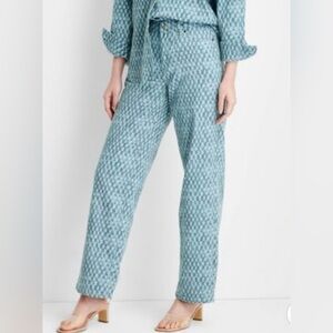 Future Collective blue checked jeans, straight leg classic five pocket style. 2